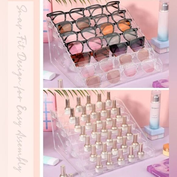 🔹️7-Tier Clear Acrylic Easy Assemble Organizer Stand - Picture 6 of 6